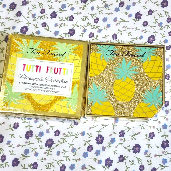 New Too Faced Tutti Frutti Pineapple Paradise Bronzer Highlighter Duo - Picture 3 of 6